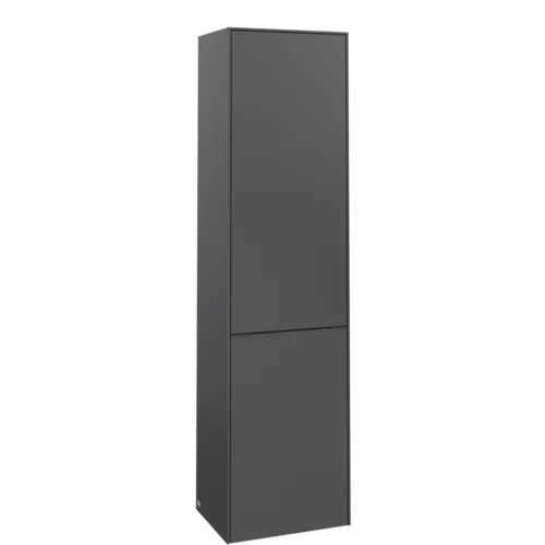 Bild von VILLEROY BOCH Subway 3.0 Hochschrank, 1 Tür, 1 Wäscheklappe, 450 x 1710 x 362 mm, Graphite / Graphite #C59202VR