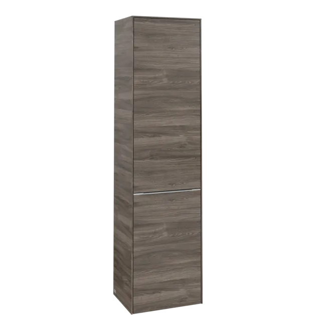 Bild von VILLEROY BOCH Subway 3.0 Hochschrank, 1 Tür, 1 Wäscheklappe, 450 x 1710 x 362 mm, Stone Oak / Stone Oak #C59200RK