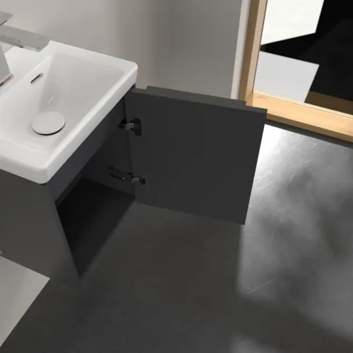 Bild von VILLEROY BOCH Subway 3.0 Waschbeckenunterschrank, 1 Tür, 351 x 429 x 309 mm, Graphite #C58402VR