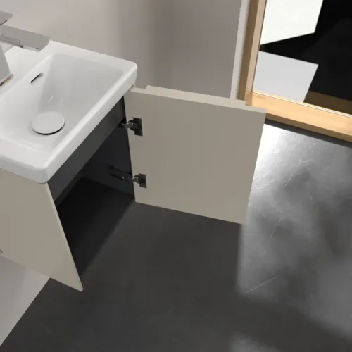Bild von VILLEROY BOCH Subway 3.0 Waschbeckenunterschrank, 1 Tür, 351 x 429 x 309 mm, Cashmere Grey #C58402VN