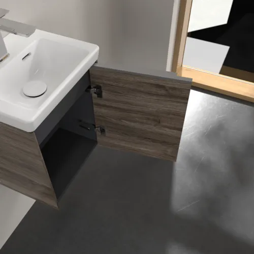 Bild von VILLEROY BOCH Subway 3.0 Waschbeckenunterschrank, 1 Tür, 351 x 429 x 309 mm, Stone Oak #C58400RK