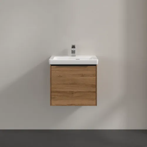 Bild von VILLEROY BOCH Subway 3.0 Waschbeckenunterschrank, mit Beleuchtung, 1 Auszug, 473 x 429 x 408 mm, Kansas Oak #C580L1RH