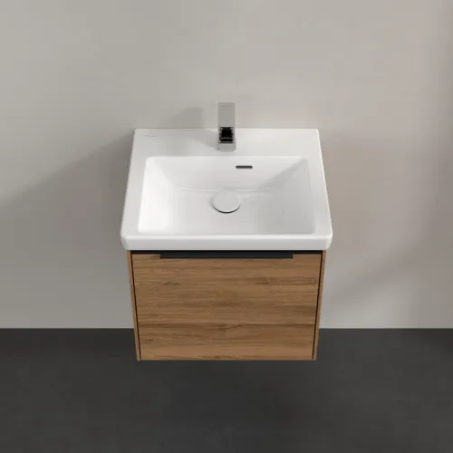 Bild von VILLEROY BOCH Subway 3.0 Waschbeckenunterschrank, mit Beleuchtung, 1 Auszug, 473 x 429 x 408 mm, Kansas Oak #C580L1RH