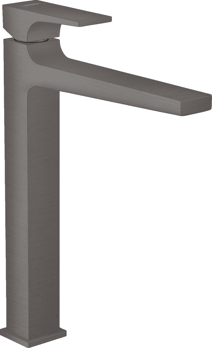 Bild von HANSGROHE Metropol Einhebel-Waschtischmischer 260 mit Hebelgriff für Aufsatzwaschtische mit Push-Open Ablaufgarnitur #32512340 - Brushed Black Chrome