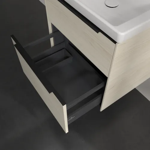 Bild von VILLEROY BOCH Subway 3.0 Waschbeckenunterschrank, 2 Auszüge, 572 x 576 x 478 mm, White Oak #C57801AA