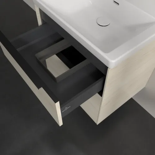 Bild von VILLEROY BOCH Subway 3.0 Waschbeckenunterschrank, 2 Auszüge, 572 x 576 x 478 mm, White Oak #C57801AA