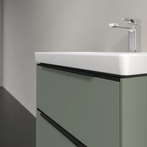 Bild von VILLEROY BOCH Subway 3.0 Waschbeckenunterschrank, 2 Auszüge, 572 x 576 x 478 mm, Soft Green #C57801AF
