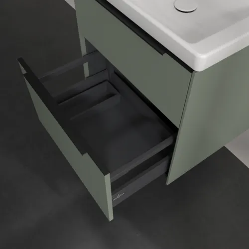 Bild von VILLEROY BOCH Subway 3.0 Waschbeckenunterschrank, 2 Auszüge, 572 x 576 x 478 mm, Soft Green #C57801AF
