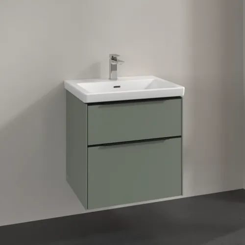 Bild von VILLEROY BOCH Subway 3.0 Waschbeckenunterschrank, 2 Auszüge, 572 x 576 x 478 mm, Soft Green #C57801AF