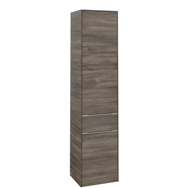 Bild von VILLEROY BOCH Subway 3.0 Hochschrank, 2 Türen, 1 Auszug, 400 x 1710 x 362 mm, Stone Oak / Stone Oak #C59100RK