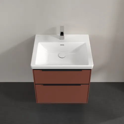 Bild von VILLEROY BOCH Subway 3.0 Waschbeckenunterschrank, 2 Auszüge, 572 x 576 x 478 mm, Wine Red #C57801AH