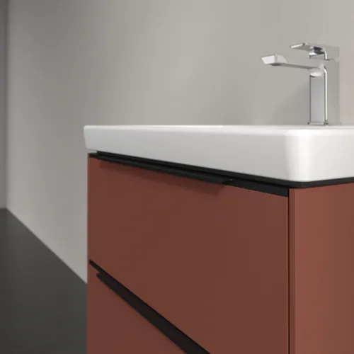 Bild von VILLEROY BOCH Subway 3.0 Waschbeckenunterschrank, 2 Auszüge, 572 x 576 x 478 mm, Wine Red #C57801AH