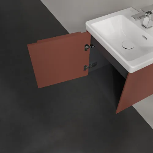 Bild von VILLEROY BOCH Subway 3.0 Waschbeckenunterschrank, 1 Tür, 423 x 429 x 378 mm, Wine Red #C58102AH