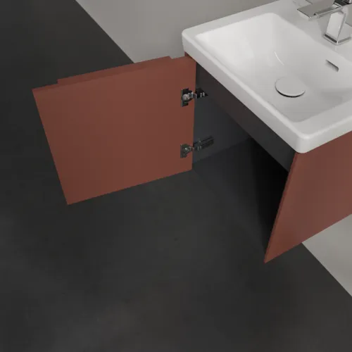 Bild von VILLEROY BOCH Subway 3.0 Waschbeckenunterschrank, 1 Tür, 423 x 429 x 378 mm, Wine Red #C58102AH