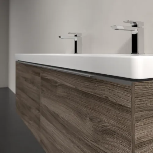 Bild von VILLEROY BOCH Subway 3.0 Waschbeckenunterschrank, 2 Auszüge, 1272 x 429 x 478 mm, Stone Oak #C60100RK