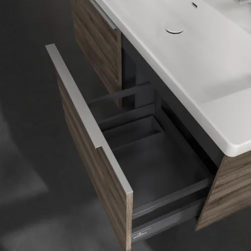 Bild von VILLEROY BOCH Subway 3.0 Waschbeckenunterschrank, 2 Auszüge, 1272 x 429 x 478 mm, Stone Oak #C60100RK