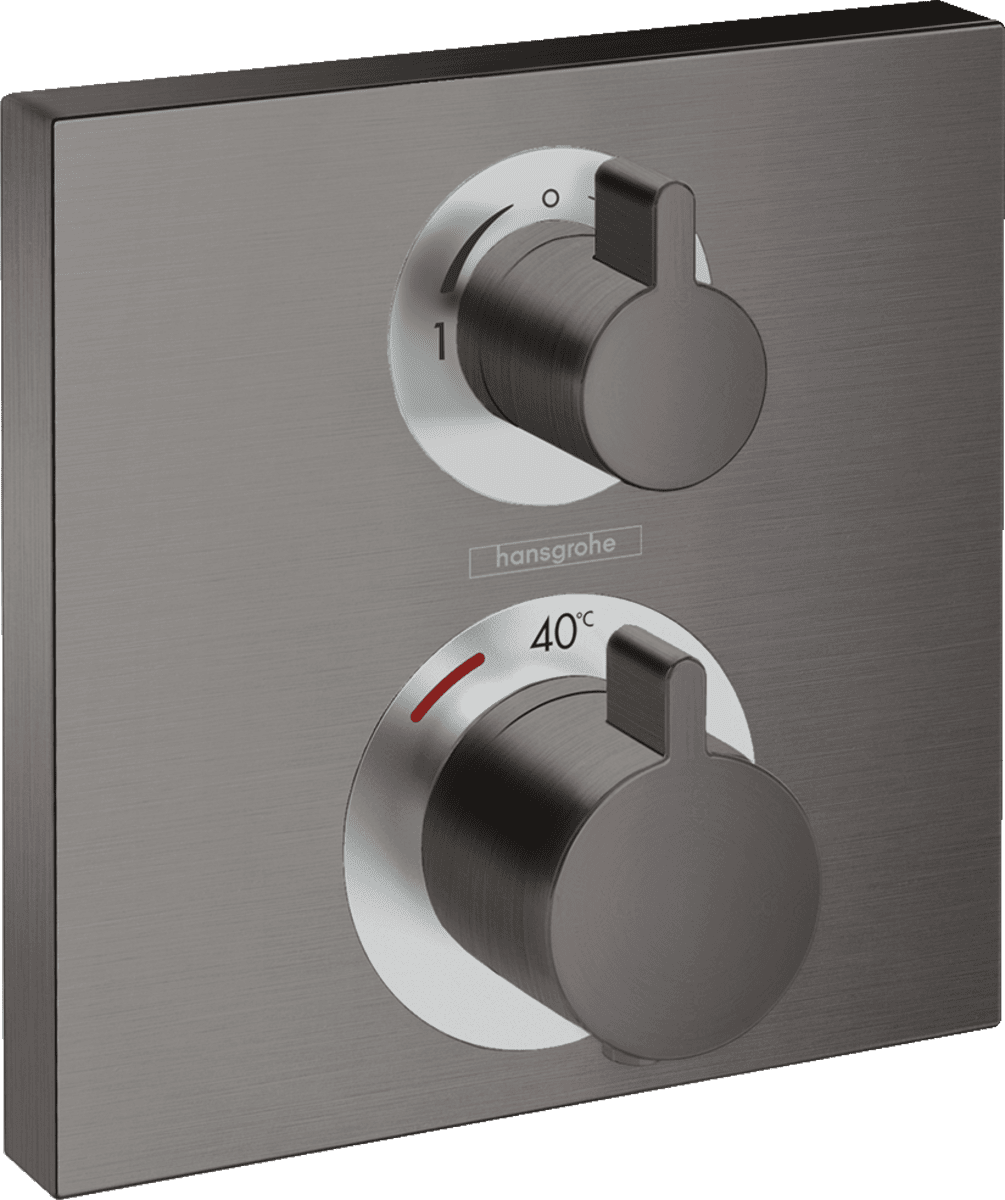 Bild von HANSGROHE Ecostat Square Thermostat Unterputz für 2 Verbraucher Brushed Black Chrome 15714340