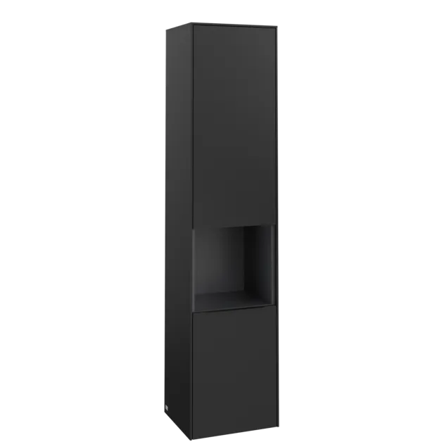 Bild von VILLEROY BOCH Subway 3.0 Hochschrank, 2 Türen, 400 x 1710 x 362 mm, Volcano Black / Volcano Black #C58901VL