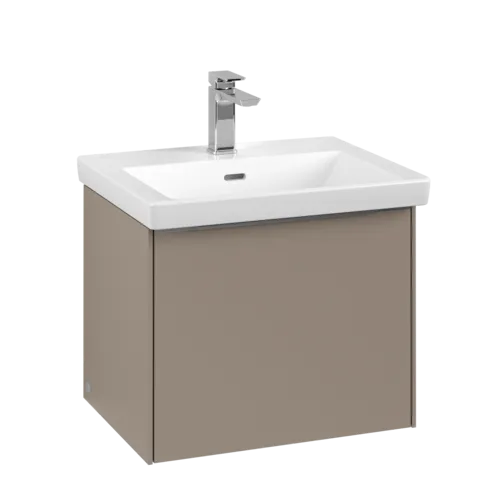 Bild von VILLEROY BOCH Subway 3.0 Waschbeckenunterschrank, mit Beleuchtung, 1 Auszug, 523 x 429 x 448 mm, Taupe #C579L0VM