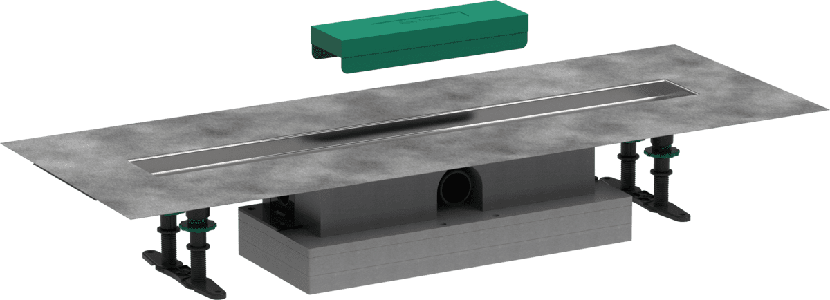 Bild von HANSGROHE uBox universal Komplettset für flache Installation 700 für Duschrinnen Fertigsets #56017180