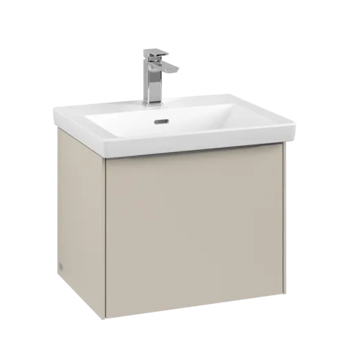 Bild von VILLEROY BOCH Subway 3.0 Waschbeckenunterschrank, mit Beleuchtung, 1 Auszug, 523 x 429 x 448 mm, Cashmere Grey #C579L0VN