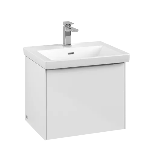 Bild von VILLEROY BOCH Subway 3.0 Waschbeckenunterschrank, mit Beleuchtung, 1 Auszug, 523 x 429 x 448 mm, Brilliant White #C579L0VE