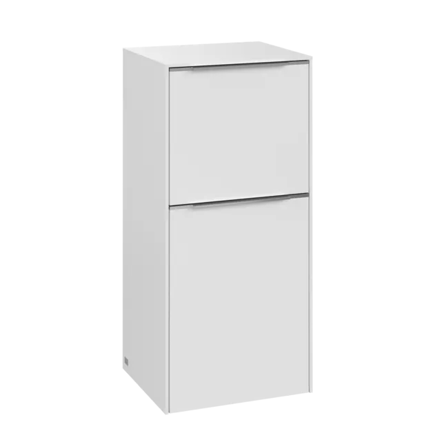 Bild von VILLEROY BOCH Subway 3.0 Seitenschrank, 1 Auszug, 1 Tür, 400 x 860 x 362 mm, Pure White / Pure White #C59500VF