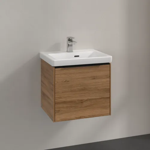 Bild von VILLEROY BOCH Subway 3.0 Waschbeckenunterschrank, 1 Auszug, 473 x 429 x 408 mm, Kansas Oak #C58001RH