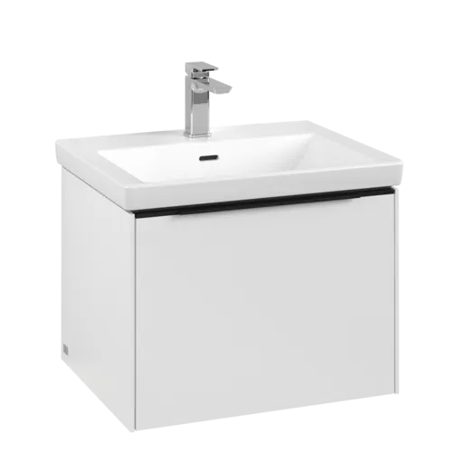 Bild von VILLEROY BOCH Subway 3.0 Waschbeckenunterschrank, mit Beleuchtung, 1 Auszug, 572 x 429 x 478 mm, Pure White #C577L1VF