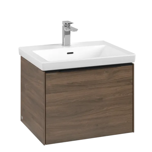 Bild von VILLEROY BOCH Subway 3.0 Waschbeckenunterschrank, mit Beleuchtung, 1 Auszug, 572 x 429 x 478 mm, Arizona Oak #C577L1VH