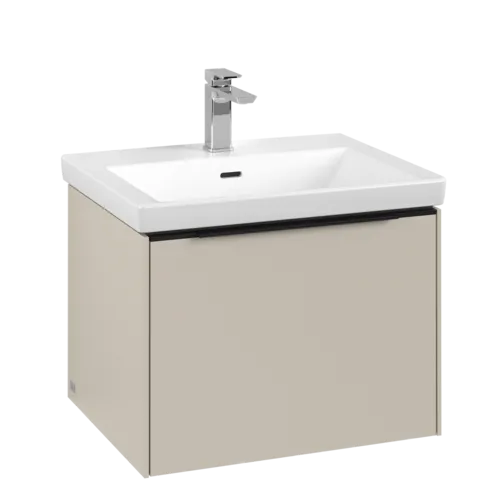 Bild von VILLEROY BOCH Subway 3.0 Waschbeckenunterschrank, mit Beleuchtung, 1 Auszug, 572 x 429 x 478 mm, Cashmere Grey #C577L1VN