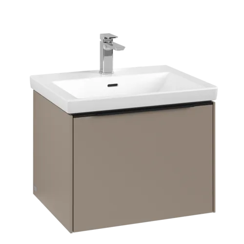 Bild von VILLEROY BOCH Subway 3.0 Waschbeckenunterschrank, mit Beleuchtung, 1 Auszug, 572 x 429 x 478 mm, Taupe #C577L1VM