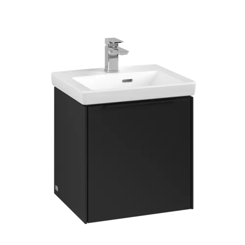 Bild von VILLEROY BOCH Subway 3.0 Waschbeckenunterschrank, 1 Tür, 423 x 429 x 378 mm, Volcano Black #C58101VL