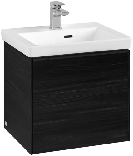 Bild von VILLEROY BOCH Subway 3.0 Waschbeckenunterschrank, mit Beleuchtung, 1 Auszug, 473 x 429 x 408 mm, Black Oak #C580L1AB