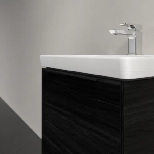 Picture of VILLEROY BOCH Subway 3.0 Vanity unit, with lighting, 1 pull-out compartment, 473 x 429 x 408 mm, Black Oak #C580L1AB