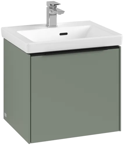 Bild von VILLEROY BOCH Subway 3.0 Waschbeckenunterschrank, mit Beleuchtung, 1 Auszug, 473 x 429 x 408 mm, Soft Green #C580L1AF