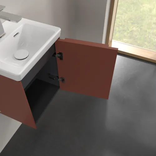 Bild von VILLEROY BOCH Subway 3.0 Waschbeckenunterschrank, 1 Tür, 351 x 429 x 309 mm, Wine Red #C58402AH