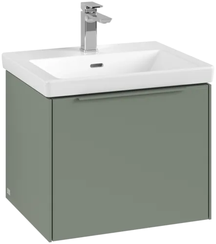 Bild von VILLEROY BOCH Subway 3.0 Waschbeckenunterschrank, mit Beleuchtung, 1 Auszug, 523 x 429 x 448 mm, Soft Green #C579L2AF