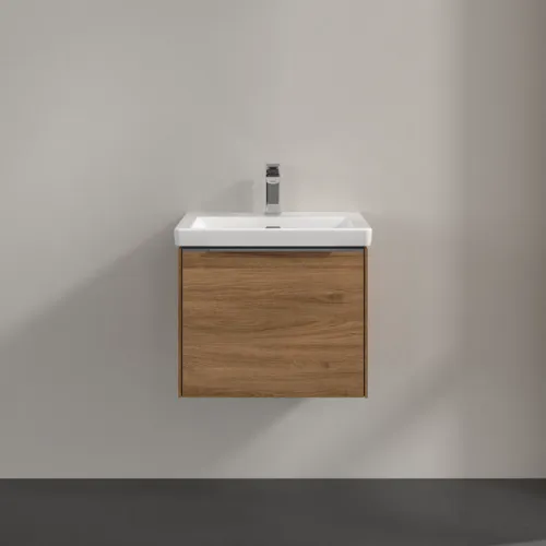 Bild von VILLEROY BOCH Subway 3.0 Waschbeckenunterschrank, 1 Auszug, 523 x 429 x 448 mm, Kansas Oak #C57900RH