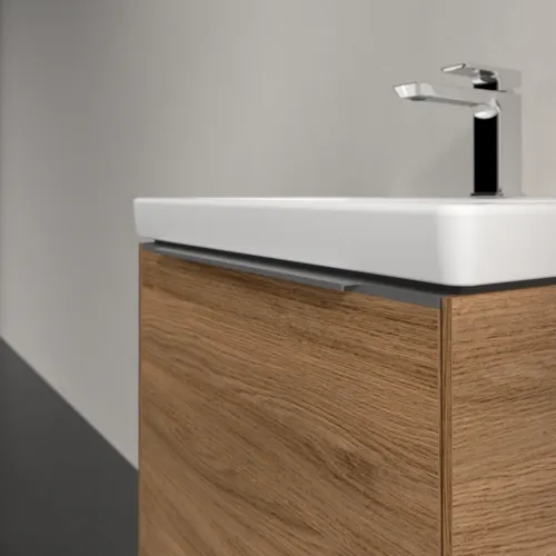 Bild von VILLEROY BOCH Subway 3.0 Waschbeckenunterschrank, 1 Auszug, 523 x 429 x 448 mm, Kansas Oak #C57900RH