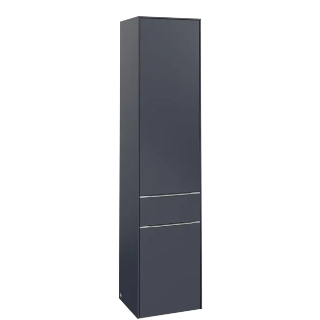 Bild von VILLEROY BOCH Subway 3.0 Hochschrank, 2 Türen, 1 Auszug, 400 x 1710 x 362 mm, Marine Blue / Marine Blue #C59100VQ