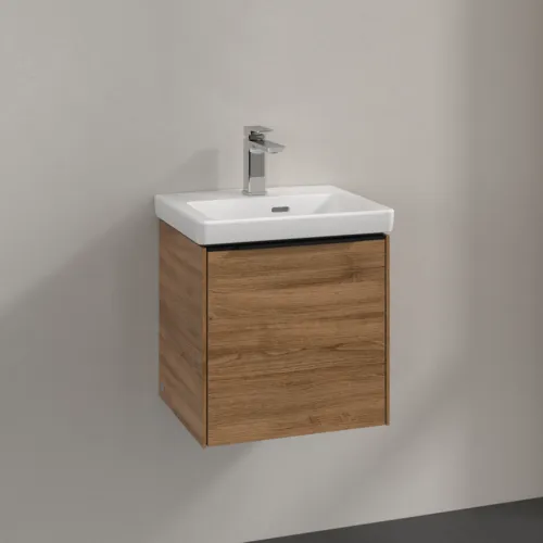 Bild von VILLEROY BOCH Subway 3.0 Waschbeckenunterschrank, 1 Tür, 423 x 429 x 378 mm, Kansas Oak #C58201RH