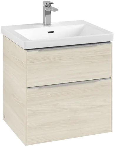 Bild von VILLEROY BOCH Subway 3.0 Waschbeckenunterschrank, mit Beleuchtung, 2 Auszüge, 572 x 576 x 478 mm, White Oak #C578L0AA