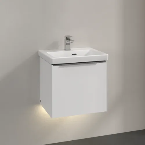 Bild von VILLEROY BOCH Subway 3.0 Waschbeckenunterschrank, mit Beleuchtung, 1 Auszug, 473 x 429 x 408 mm, Pure White #C580L0VF