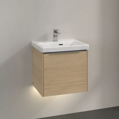 Bild von VILLEROY BOCH Subway 3.0 Waschbeckenunterschrank, mit Beleuchtung, 1 Auszug, 473 x 429 x 408 mm, Nordic Oak #C580L0VJ