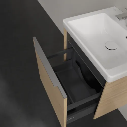 Bild von VILLEROY BOCH Subway 3.0 Waschbeckenunterschrank, mit Beleuchtung, 1 Auszug, 473 x 429 x 408 mm, Nordic Oak #C580L0VJ