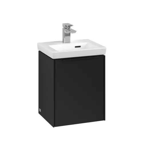 Bild von VILLEROY BOCH Subway 3.0 Waschbeckenunterschrank, 1 Tür, 351 x 429 x 309 mm, Volcano Black #C58301VL