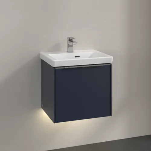 Bild von VILLEROY BOCH Subway 3.0 Waschbeckenunterschrank, mit Beleuchtung, 1 Auszug, 473 x 429 x 408 mm, Marine Blue #C580L0VQ
