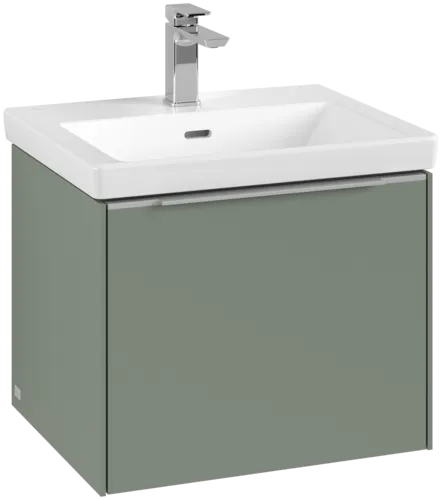Bild von VILLEROY BOCH Subway 3.0 Waschbeckenunterschrank, mit Beleuchtung, 1 Auszug, 523 x 429 x 448 mm, Soft Green #C579L0AF