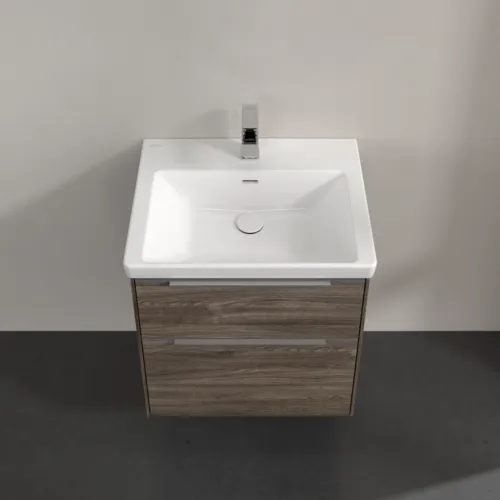 Bild von VILLEROY BOCH Subway 3.0 Waschbeckenunterschrank, 2 Auszüge, 572 x 576 x 478 mm, Stone Oak #C57800RK